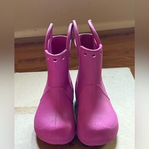 Pink girls crocs Boots